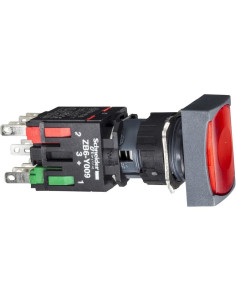 SE Бутон сглобен червен 1NO-1NC светещ 12...24Vac/dc Ø16mm XB6 - XB6DW4B5B - Цена | LEDs4economy