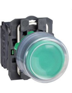 SE Бутон сглобен зелен 1NO със защитно капаче Ø22mm XB5 - XB5AP31 - Цена | LEDs4economy