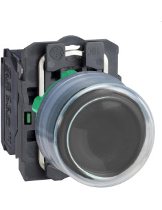 SE Бутон сглобен черен 1NO със защитно капаче Ø22mm XB5 - XB5AP21 - Цена | LEDs4economy