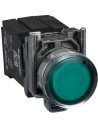 SE Бутон сглобен зелен 1NO-1NC светещ BA9s 230...240Vac Ø22mm XB4 - XB4BW3345 - Цена | LEDs4economy