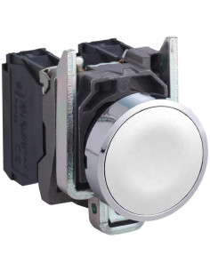 SE Бутон сглобен бял 1NO Ø22mm XB4 - XB4BA11 - Цена | LEDs4economy