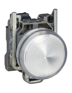 SE Сигнална лампа LED сглобена бяла 230...240Vac Ø22mm ATEX XB4 - XB4BVM1EX - Цена | LEDs4economy