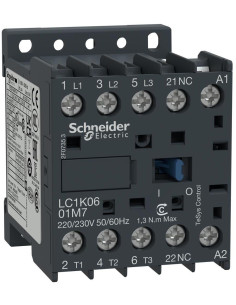 SE Контактор TeSys K 3P 2.2kW (6A AC-3) 1NC 42V 50/60Hz - LC1K0601D7 - Цена | LEDs4economy