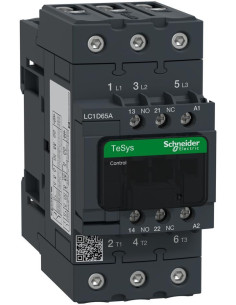 SE Контактор TeSys D 3P 30kW (65A AC-3) 1NO-1NC 110V 50/60Hz EverLink - LC1D65AF7 - Цена | LEDs4economy