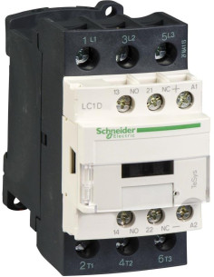 SE Контактор TeSys D 3P 11kW (25A AC-3) 1NO-1NC 24V DC - LC1D25BD - Цена | LEDs4economy