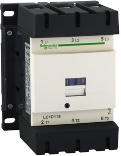 SE Контактор TeSys D 3P 55kW (115A AC-3) 1NO-1NC 220V 50/60Hz - LC1D115M7 - Цена | LEDs4economy