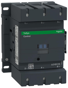 SE Контактор TeSys D 3P 55kW (115A AC-3) 1NO-1NC 220V 50Hz - LC1D115M5 - Цена | LEDs4economy
