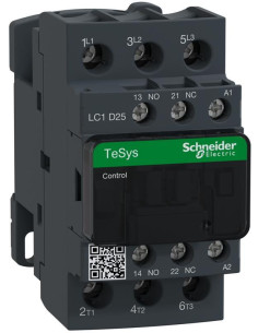 SE Контактор TeSys D 3P 11kW (25A AC-3) 1NO-1NC 220V 50/60Hz - LC1D25M7 - Цена | LEDs4economy