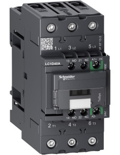 SE Контактор TeSys D 3P 18.5kW (40A AC-3) 1NO-1NC 24V DC EverLink - LC1D40ABBE - Цена | LEDs4economy