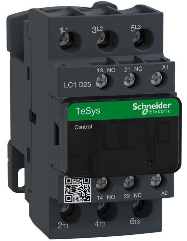 Контактор TeSys D 3P 11kW (25A AC-3) 1NO-1NC 48V 50/60Hz SE