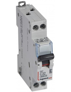 Legrand Автоматичен прекъсвач DX3 1P+N 32A крива С 6kA - 407745 - Цена | LEDs4economy