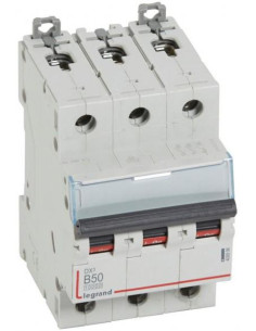 Legrand Автоматичен прекъсвач DX3 3P 50A крива B 10kA 3 мод. - 408996 - Цена | LEDs4economy