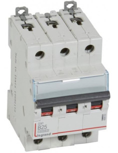 Legrand Автоматичен прекъсвач DX3 3P 25A крива B 10kA 3 мод. - 408993 - Цена | LEDs4economy