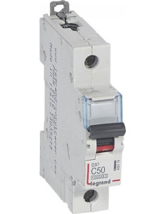 Legrand Автоматичен прекъсвач DX3 1P 50A крива С 10kA 1 мод. - 409119 - Цена | LEDs4economy