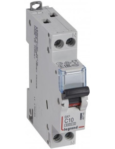 Legrand Автоматичен прекъсвач DX3 1P+N 10A крива С 6kA - 407740 - Цена | LEDs4economy