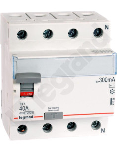 Legrand ДТЗ 4P 40A 300mА серия TX3 ID тип AC - 411728 - Цена | LEDs4economy