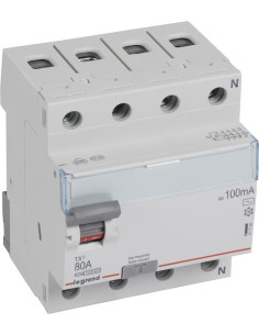 Legrand ДТЗ 4P 80А 100mА серия TX3 ID тип AC - 411720 - Цена | LEDs4economy