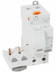 Legrand Допълнителен ДТЗ модул 2P 63A 30мА АС към DX3 - 410402 - Цена | LEDs4economy