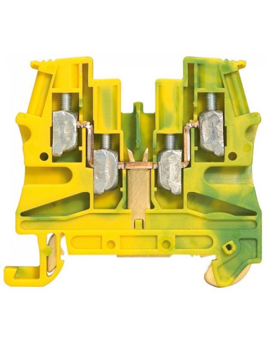 Legrand Редова клема ЖЪЛТО/ЗЕЛЕНА 4мм2 винтова 2 входа / 2 изхода