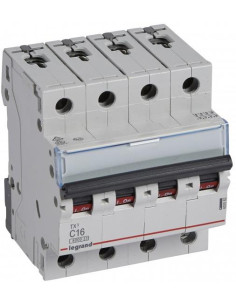 Legrand Автоматичен прекъсвач TX3 4P 16A крива С 6kA - 403562 - Цена | LEDs4economy