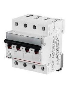 Legrand Автоматичен прекъсвач TX3 4P 50A крива С 6kA - 403567 - Цена | LEDs4economy