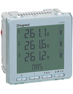 Legrand Мрежов анализатор за ИНДИРЕКТНО мерене на ел. енергия EMDX3, Modbus, за панелен монтаж, - 412052 - Цена | LEDs4economy