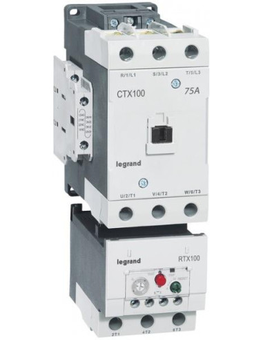 Контактор CTX3-65 3P 55kW (100A AC-3) 2NO-2NC 230V 50/60Hz Legrand