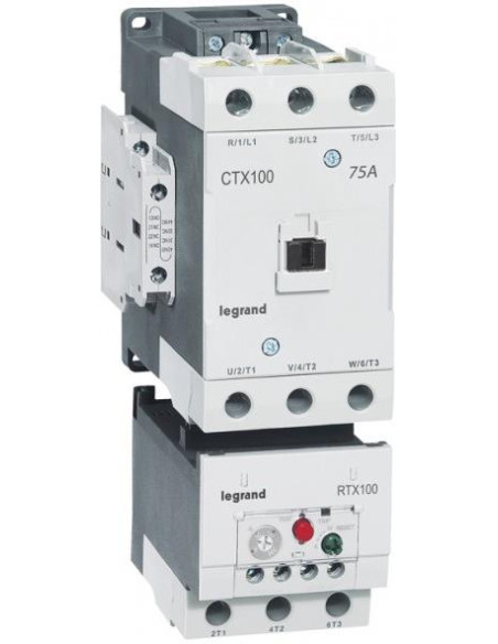 Контактор CTX3-65 3P 55kW (100A AC-3) 2NO-2NC 230V 50/60Hz Legrand