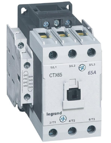 Контактор CTX3-65 3P 30kW (65A AC-3) 2NO-2NC 48V 50/60Hz Legrand