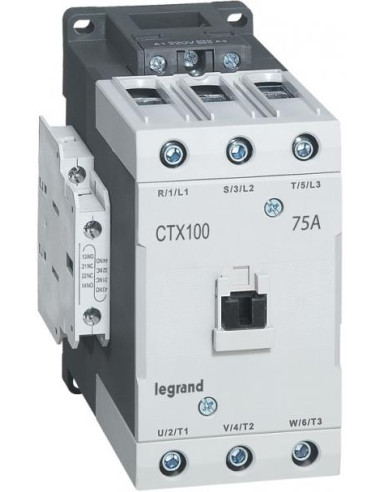 Контактор CTX3-65 3P 37kW (75A AC-3) 2NO-2NC 230V 50/60Hz Legrand