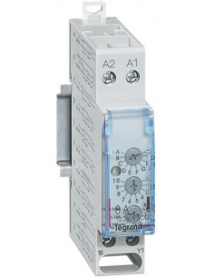 Legrand Реле за време, мултифункционално, 8x 0.1s-100h, 1c/o 8А, 12...230Vac 1 модул - 004744 - Цена | LEDs4economy