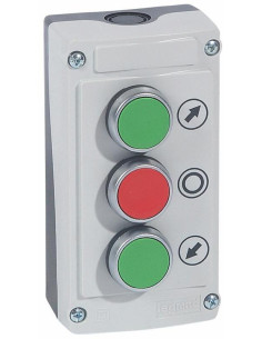 Legrand Три-бутонна кнопка пуск/стоп 2NO и 1NC 10А IP66 открит монтаж - 024236 - Цена | LEDs4economy