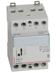 Legrand Модулен контактор с ръкохватка CX3, 40A 4NO 220V 3 модула БЕЗШУМЕН - 412562 - Цена | LEDs4economy