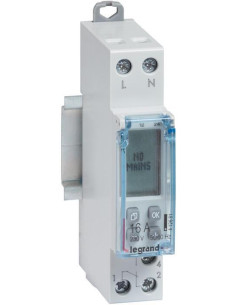 Legrand Реле за време, седмично, с LCD дисплей, 28x 1s, 1c/o 16A, 230Vac 1 модула - 412681 - Цена | LEDs4economy