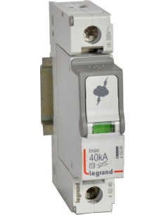 Legrand Катоден отводител тип 2 SPD 40kA 320V 1P - 412240 - Цена | LEDs4economy