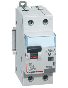 Legrand ДТЗ комбинирана DX3 1P+N 10A крива C 300mA тип AC 6kA 2 мод. - 411033 - Цена | LEDs4economy