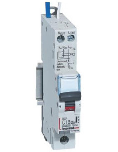 Legrand ДТЗ комбинирана DX3 1P 16A крива C 10mA тип A 10kA 1 мод. - 418974 - Цена | LEDs4economy