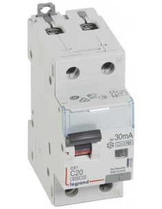 Legrand ДТЗ комбинирана DX3 1P+N 20A крива C 30mA тип F 10kA 2 мод. - 411095 - Цена | LEDs4economy