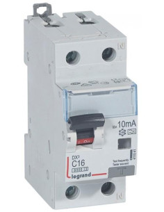 Legrand ДТЗ комбинирана DX3 1P+N 16A крива C 10mA тип A 10kA 2 мод. - 411041 - Цена | LEDs4economy
