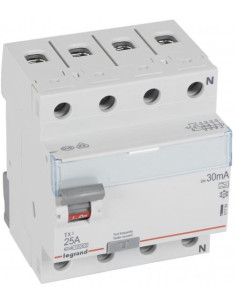 Legrand ДТЗ 4P 25A 30mА серия TX3 ID тип A - 411764 - Цена | LEDs4economy