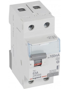 Legrand ДТЗ 2P 63А 100mА серия TX3 ID тип A - 411566 - Цена | LEDs4economy