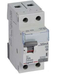 Legrand ДТЗ 2P 25A 300mА серия TX3 ID тип A - 411574 - Цена | LEDs4economy