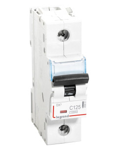 Legrand Автоматичен прекъсвач DX3 1P 125A крива С 16kA 1,5 мод. - 408601 - Цена | LEDs4economy