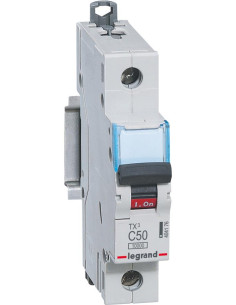 Legrand Автоматичен прекъсвач TX3 1P 50A крива С 10kA - 404176 - Цена | LEDs4economy