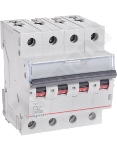 Legrand Автоматичен прекъсвач TX3 4P 32A крива С 10kA - 404259 - Цена | LEDs4economy
