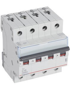 Legrand Автоматичен прекъсвач TX3 4P 16A крива С 10kA - 404256 - Цена | LEDs4economy