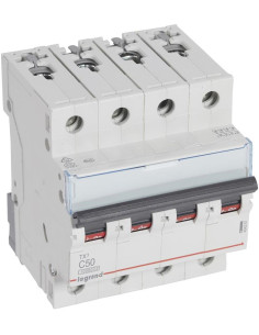 Legrand Автоматичен прекъсвач TX3 4P 50A крива С 10kA - 404261 - Цена | LEDs4economy