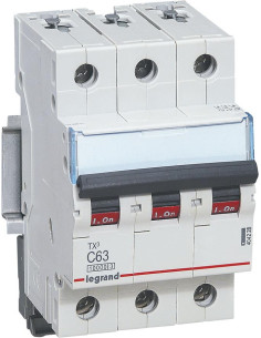 Legrand Автоматичен прекъсвач TX3 3P 63A крива С 10kA - 404228 - Цена | LEDs4economy