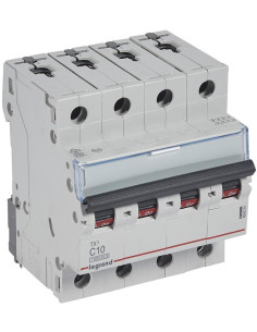 Legrand Автоматичен прекъсвач TX3 4P 10A крива С 10kA - 404254 - Цена | LEDs4economy