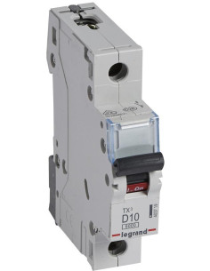 Legrand Автоматичен прекъсвач TX3 1P 10А крива D 6kA - 403719 - Цена | LEDs4economy